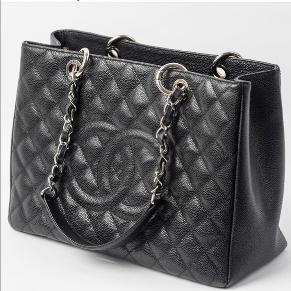 **SOLD** Chanel Black Caviar GST Tote Authentic - Picture 5 of 10